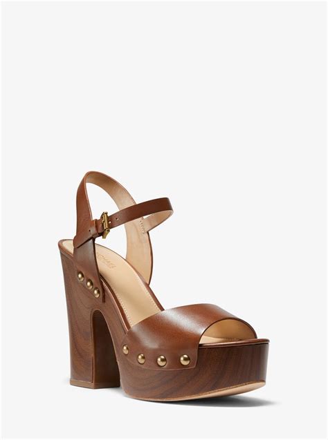 michael kors leonor platform sandal|Michael Kors closed toe sandals.